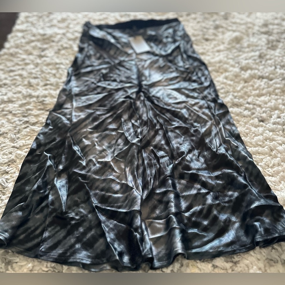 ‼️RARE‼️🎸RAILS🎸🔥NWT🔥Berlin Midi Skirt in Black Tide— S - Picture 8 of 15
